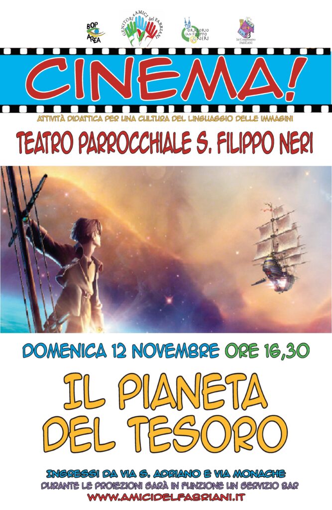 DOMENICA 12 NOVEMBRE  2017 AL CINEMA CON IL FILM: IL PIANETA DEL TESORO