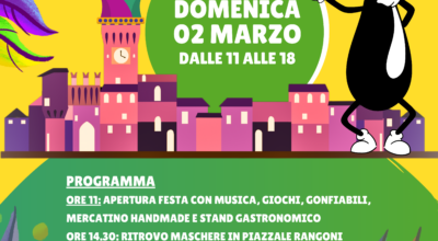 DOMENICA 2 MARZO 2025 CARNEVALE DI SPILAMBERTO ORGANIZZATO DALL’ASSOCIAZIONE GENITORI E AMICI DEL FABRIANI